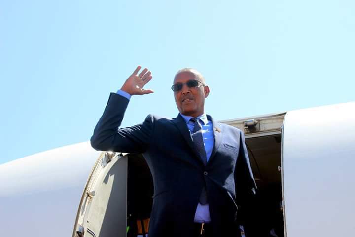 Image result for madaxweyne muuse biixi oo safar u baxay